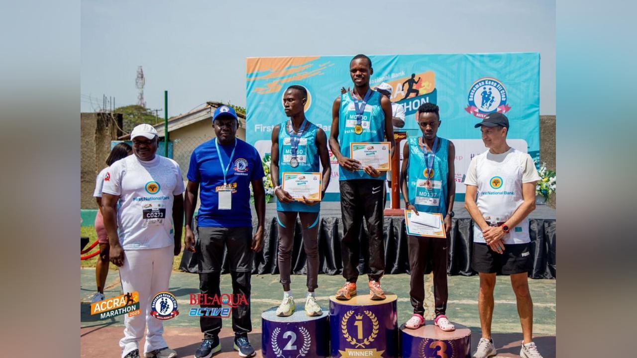 Nakousi Wins FNB Accra Marathon Crown; Wachira Triumphs Nakousi Wins FNB Accra Marathon Crown; Wachira Triumphs