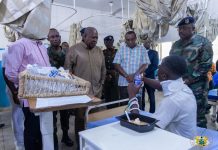 President Mahama Visits Military Recruits at 37 Hospital President Mahama Visits Military Recruits at 37 Hospital