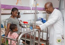President Mahama Celebrates Birthday with Hospitalized Kids President Mahama Celebrates Birthday with Hospitalized Kids