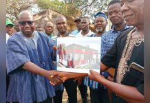 Abu K.K. Cuts Sod for Fian Zone NDC Office Construction Abu K.K. Cuts Sod for Fian Zone NDC Office Construction