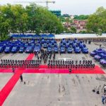 Mahama Hands over 40 Vehicles to Ghana Police Service Mahama Hands over 40 Vehicles to Ghana Police Service