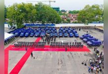 Mahama Hands over 40 Vehicles to Ghana Police Service Mahama Hands over 40 Vehicles to Ghana Police Service