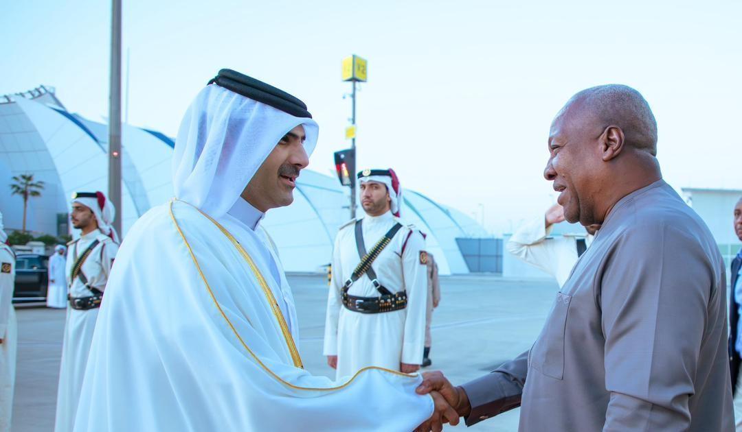 Mahama Arrives in Qatar for 2025 Doha Forum Mahama Arrives in Qatar for 2025 Doha Forum