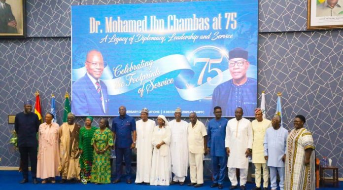 Dr Mohamed Ibn Chambas Honored for Peace Diplomacy Dr Mohamed Ibn Chambas Honored for Peace Diplomacy