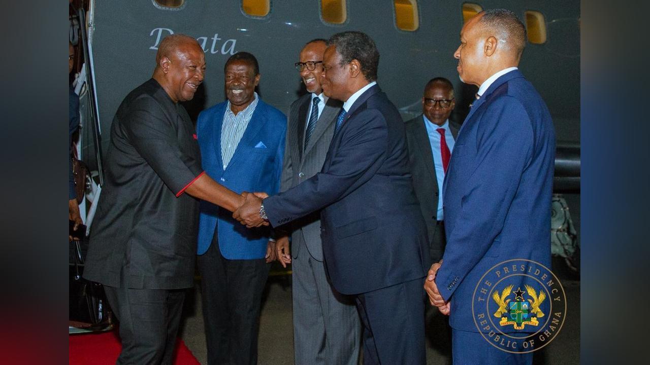President Mahama Arrives in Kenya for a State Visit
