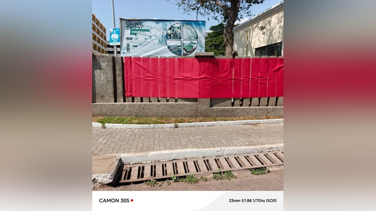 ECG Staff Hoist Red Flags to Protest Planned Privatisation ECG Staff Hoist Red Flags to Protest Planned Privatisation