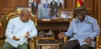 President Mahama Visits Former President Kufuor President Mahama Visits Former President Kufuor