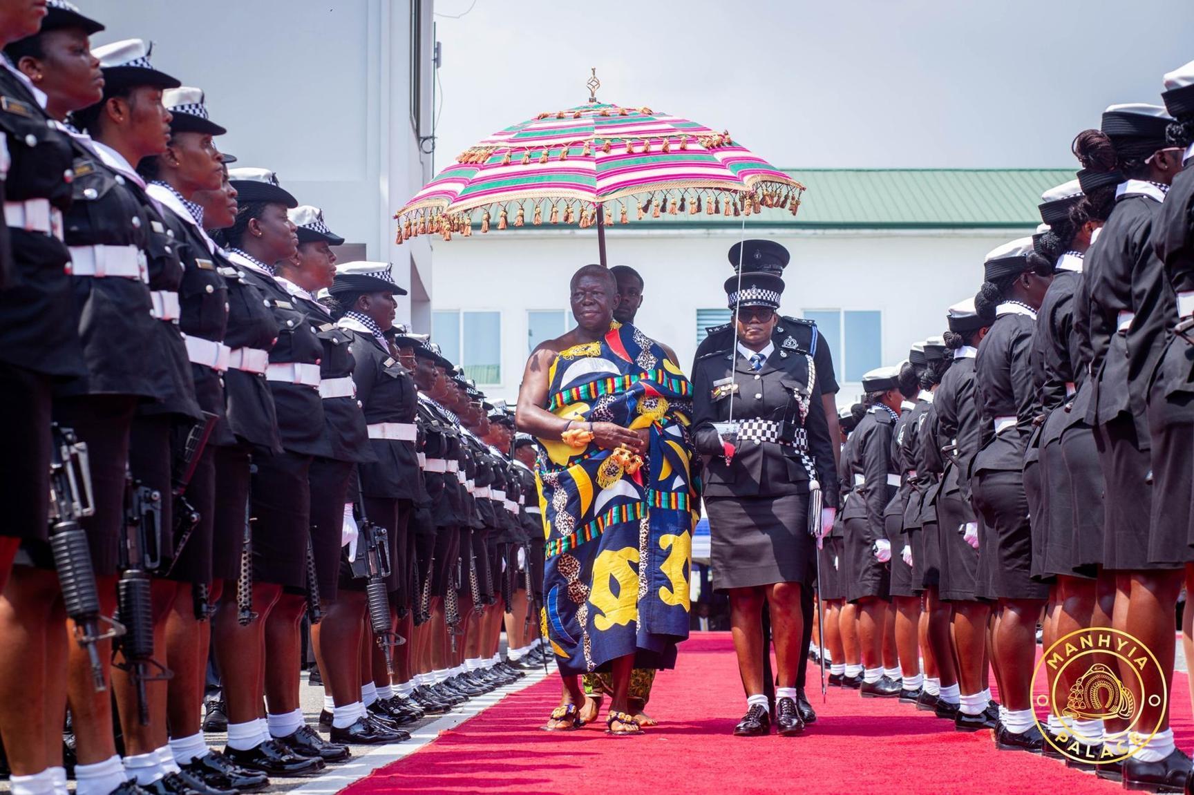 Asantehene Urges Political Neutrality at Police HQ Asantehene Urges Political Neutrality at Police HQ