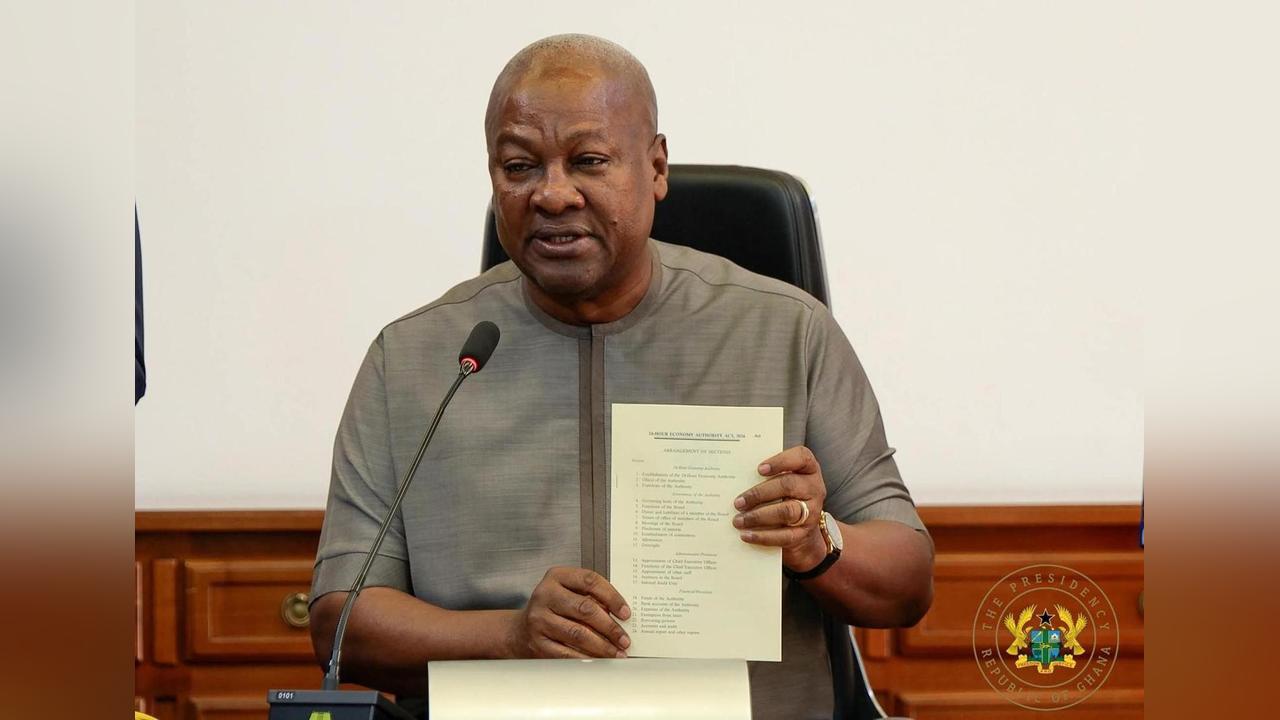 President Mahama Assents to 24‑Hour Economy Authority Bill President Mahama Assents to 24‑Hour Economy Authority Bill