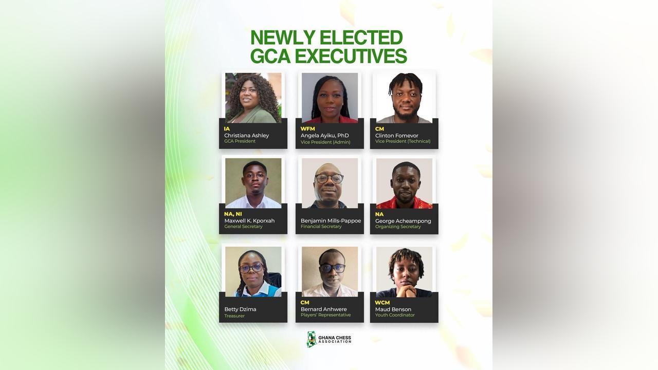 Christiana Ashley Elected President of Ghana Chess Association Christiana Ashley Elected President of Ghana Chess Association