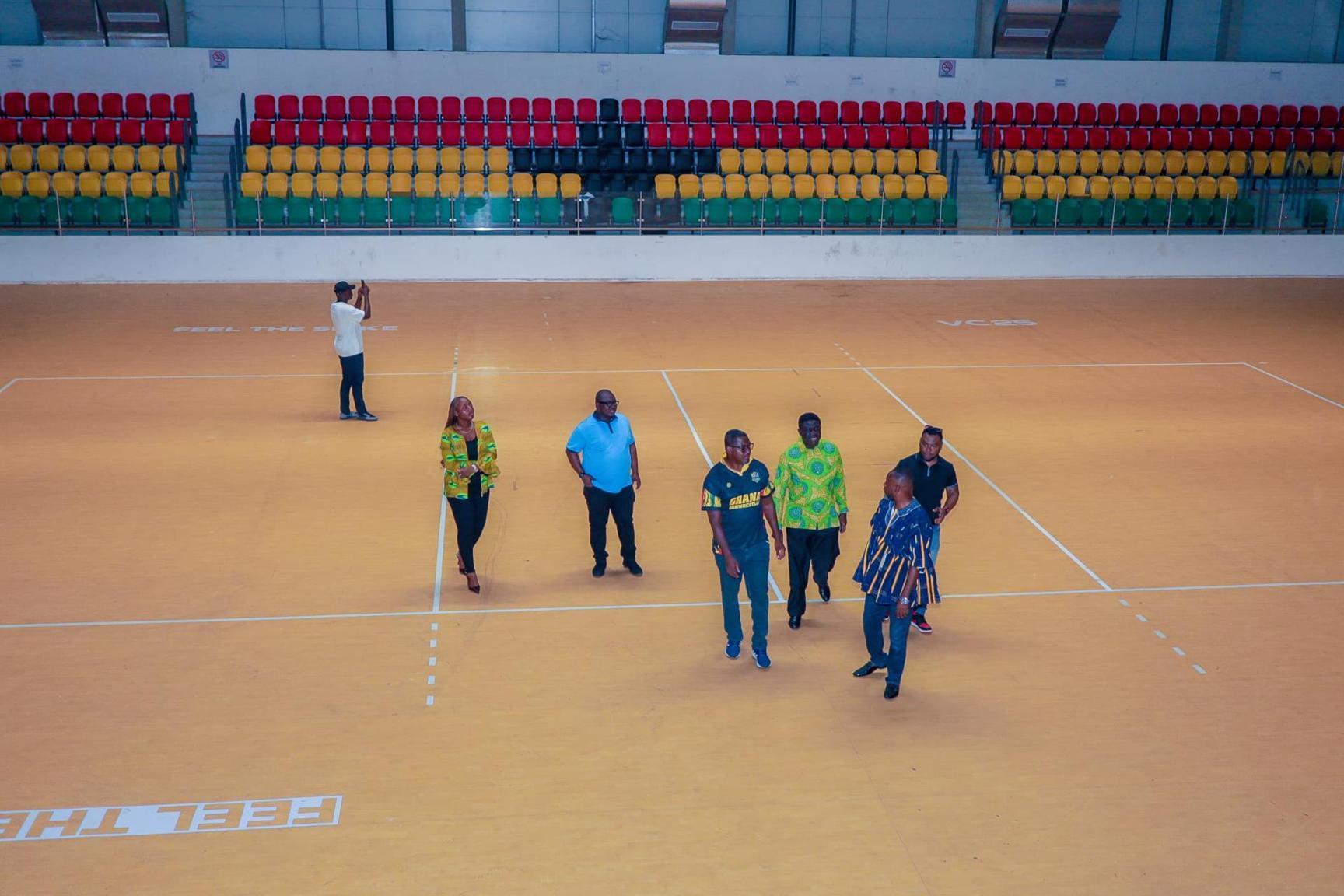 LOC Inspects Borteyman Sports Complex for Africa Armwrestling LOC Inspects Borteyman Sports Complex for Africa Armwrestling