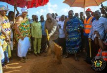 Mahama Cuts Sod for First 24-Hour Market in Dormaa Ahenkro Mahama Cuts Sod for First 24-Hour Market in Dormaa Ahenkro