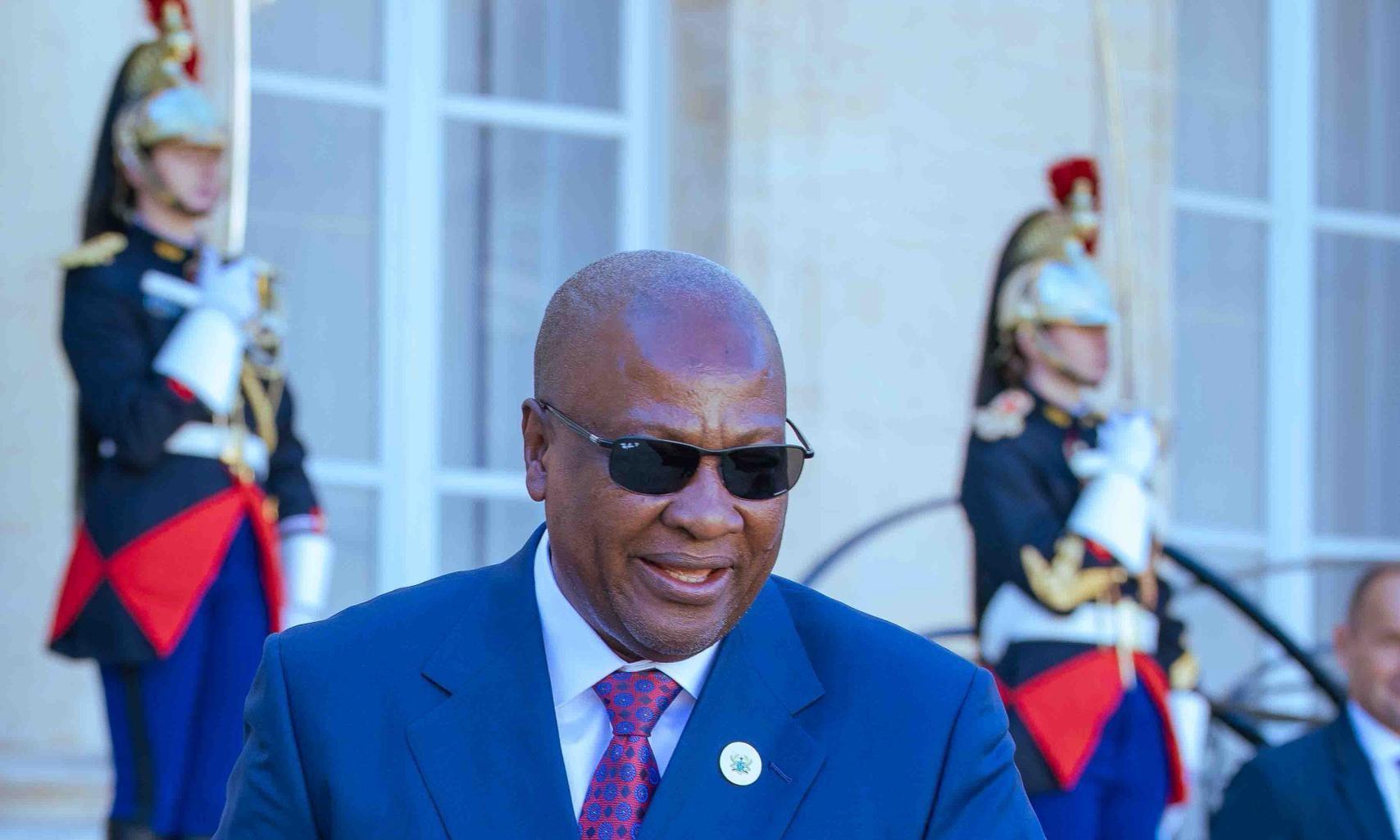 President Mahama Returns Home from France President Mahama Returns Home from France