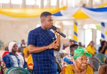 Afigya Kwabre South DCE Reports at Town Hall Meeting Afigya Kwabre South DCE Reports at Town Hall Meeting