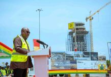 President Mahama Cuts Sod for AIA Connecting Concourse President Mahama Cuts Sod for AIA Connecting Concourse