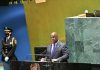 Félix Tshisekedi réitère la requête de 2 sièges permanents pour l’Afrique au Conseil de sécurité de l’ONU Félix Tshisekedi réitère la requête de 2 sièges permanents pour l’Afrique au Conseil de sécurité de l’ONU