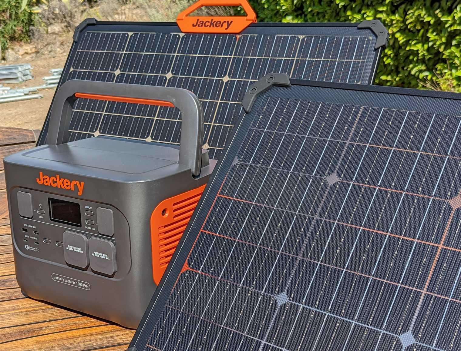 Jackery Générateur solaire 1000 Pro Premium : le générateur portable qui se recharge au soleil aussi vite que sur une prise Jackery Générateur solaire 1000 Pro Premium : le générateur portable qui se recharge au soleil aussi vite que sur une prise