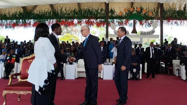 RACHID TALBI ALAMI REPRÉSENTE LE ROI MOHAMMED VI À L'INVESTITURE DU PRÉSIDENT DE LA GUINÉE ÉQUATORIALE RACHID TALBI ALAMI REPRÉSENTE LE ROI MOHAMMED VI À L'INVESTITURE DU PRÉSIDENT DE LA GUINÉE ÉQUATORIALE