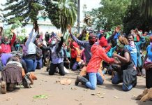 Nyeri residents demonstrate over non payment of Kazi Mtaani for 22 days