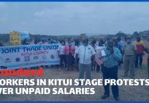 County workers hold protests in Kitui over unpaid wages