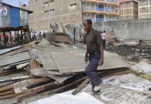 Families rendered homeless in Mlolongo, Machakos County after their houses were demolished