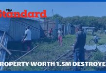 Property worth 1.5m owned by Juakali artisans destroyed by a storm in Homa bay county