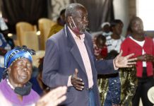 The elderly are back in church