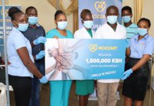 Kayole 1 health Center receives medical equipment donation from Mozzart