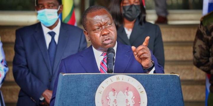 Matiang'i Extends Nationwide Curfew for 60 Days Matiang'i Extends Nationwide Curfew for 60 Days