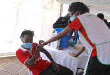 Harambee Starlets receive the Covid-19 jabs