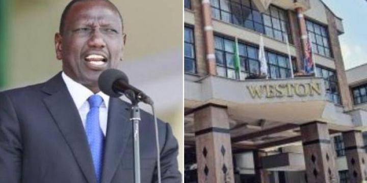 Ruto Renews Bid To Save Weston Hotel From Demolition Ruto Renews Bid To Save Weston Hotel From Demolition