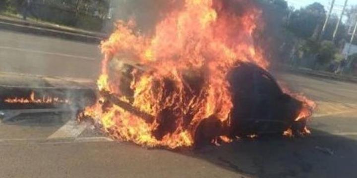 MP's Car Bursts Into Flames MP's Car Bursts Into Flames