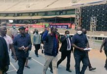 Raila inspects Kasarani stadium ahead of Azimio la Umoja convention