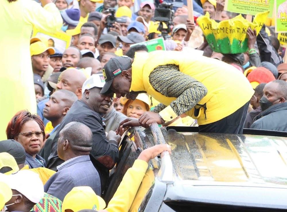 Ruto woes Nyeri with over Sh5million donations in his tour Ruto woes Nyeri with over Sh5million donations in his tour