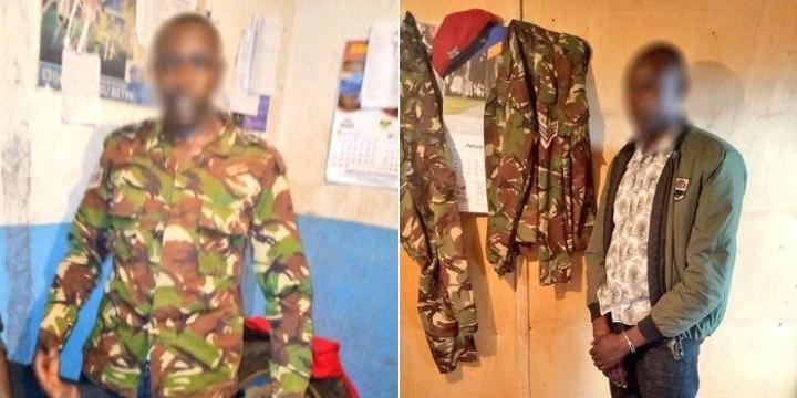 KDF Imposter Nabbed After Arresting Police Officer KDF Imposter Nabbed After Arresting Police Officer