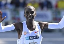 Kenyan running legend Kipchoge wins the Tokyo marathon Kenyan running legend Kipchoge wins the Tokyo marathon