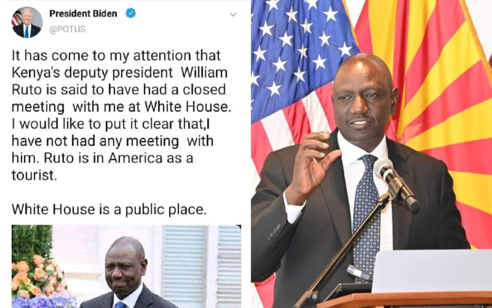 President 'Biden' Tweet On Ruto's Visit To US Fake - Kenya