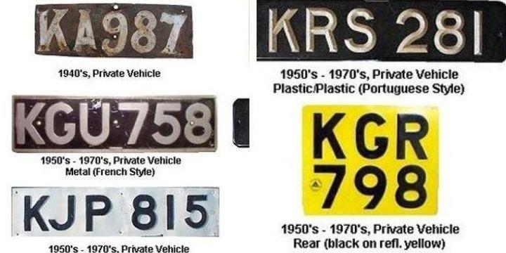 Origin of Kenyan Number Plate System - kenya