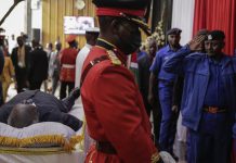 Mwai Kibaki’s body lies in state in Nairobi Mwai Kibaki's body lies in state in Nairobi