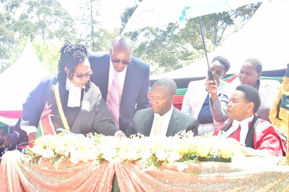 Badilisha sworn-in as Nyandarua governor in colourful event Badilisha sworn-in as Nyandarua governor in colourful event