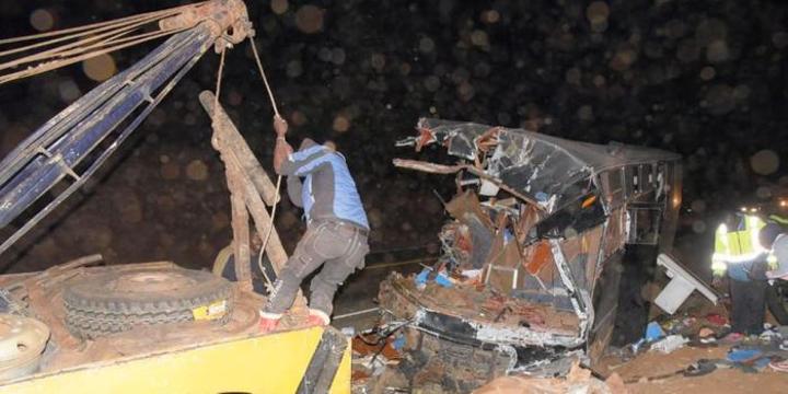11 Killed After Bus Rams Into Matatu & Trailer on Highway 11 Killed After Bus Rams Into Matatu & Trailer on Highway