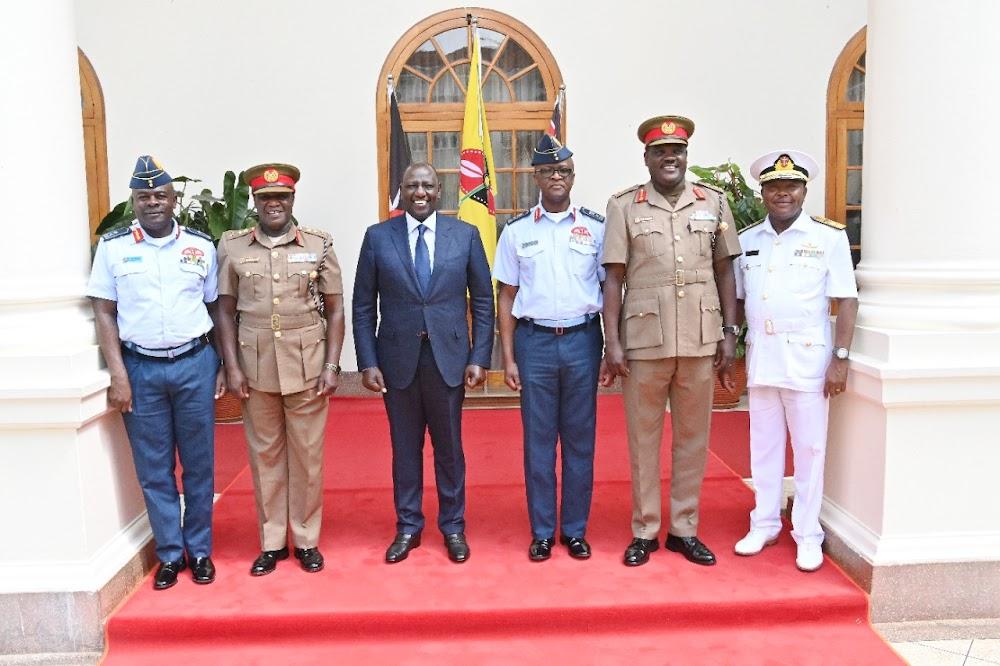 Ruto meets with senior security officers