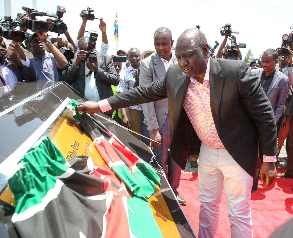 Ruto arrives for launch of Thiba Dam Ruto arrives for launch of Thiba Dam