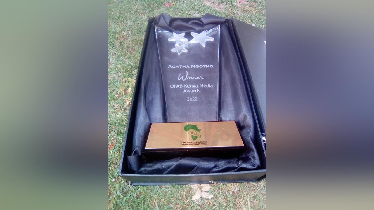Star journalist Agatha Ngotho shines after scooping OFAB award Star journalist Agatha Ngotho shines after scooping OFAB award