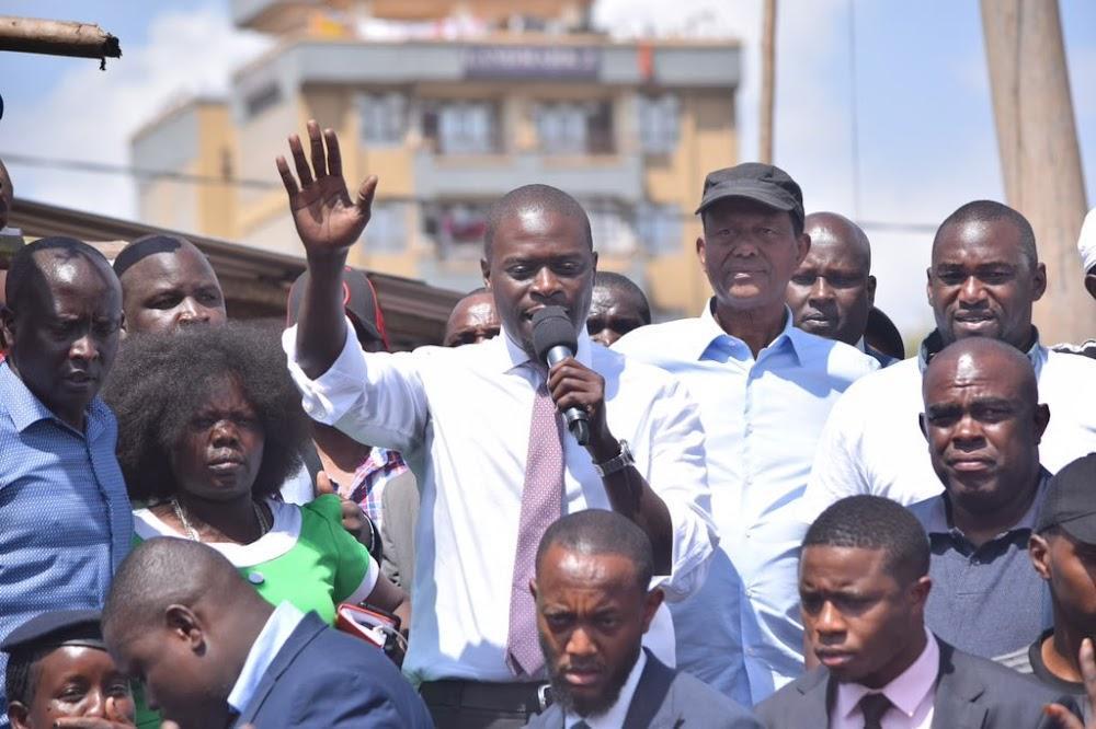 Sakaja pledges to set up fire station at Gikomba market Sakaja pledges to set up fire station at Gikomba market