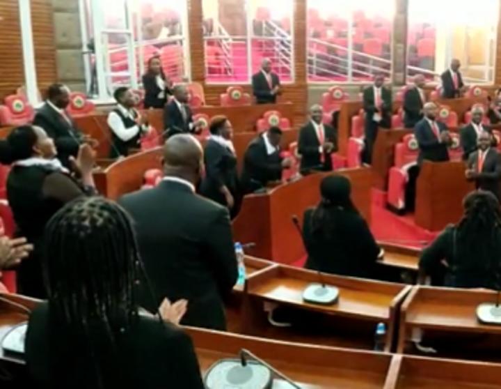 MCAs don black suits, red ties ahead of Mwangaza's ouster motion MCAs don black suits, red ties ahead of Mwangaza's ouster motion