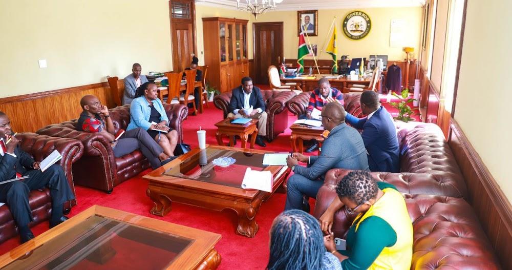 Sakaja meets KMPDU officials to avert doctors strike Sakaja meets KMPDU officials to avert doctors strike