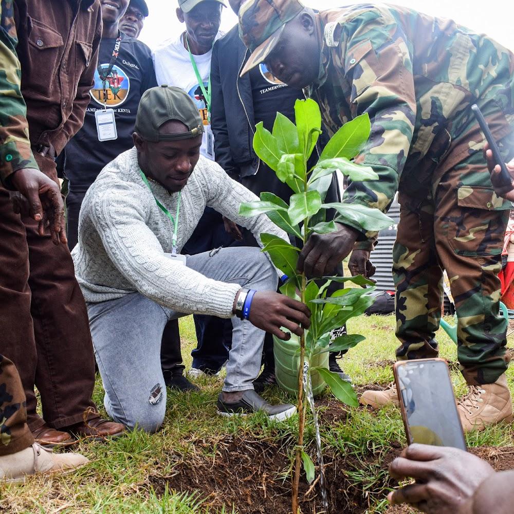 Omanyala plants 200 trees to mark 27th birthday Omanyala plants 200 trees to mark 27th birthday