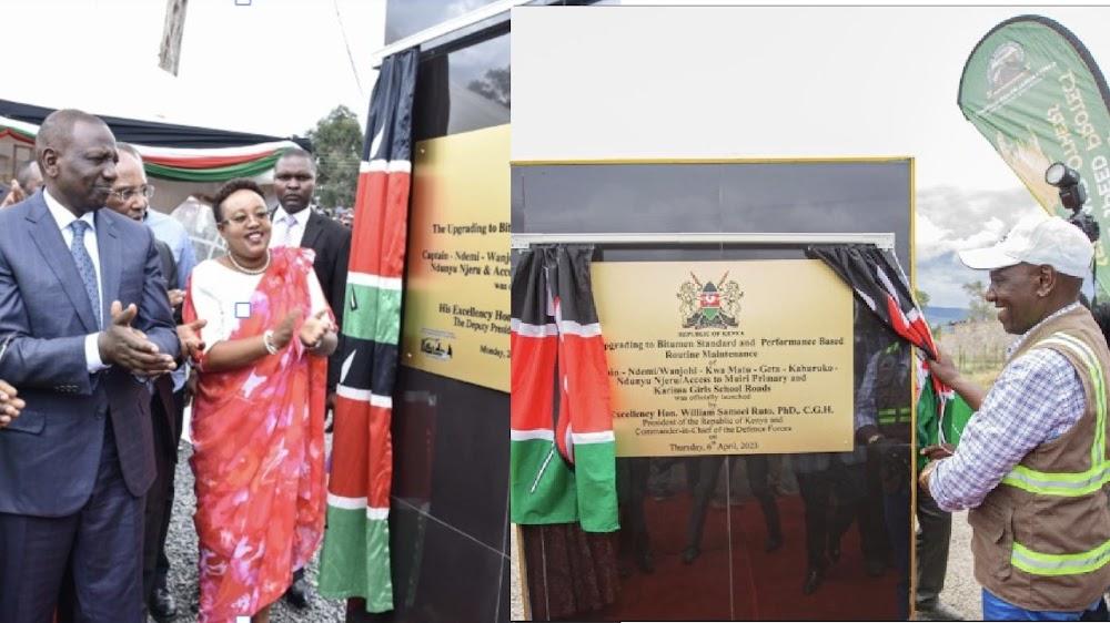 Kenyans call out Ruto for launching the same road twice Kenyans call out Ruto for launching the same road twice