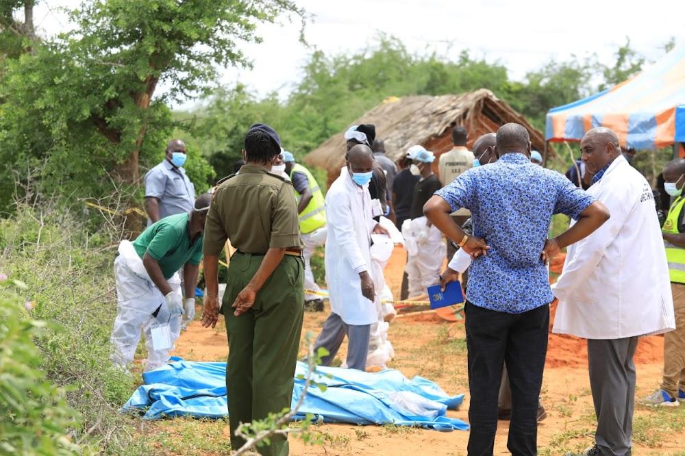 Mass grave: 18 bodies exhumed in Kilifi church cult Mass grave: 18 bodies exhumed in Kilifi church cult